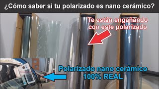 😡No te dejes engañar con este polarizado  te están instalando un polarizado cerámico que no sirve [upl. by Leemaj]