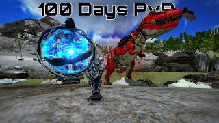 I Survived 100 Days PvP Ark Mobile  Upgraiding Base  Raiding [upl. by Nitnilc]