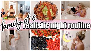 NEW NIGHT ROUTINE REALISTIC FAMILY OF 6 NIGHT ROUTINE TIFFANI BEASTON HOMEMAKING SPRING 2024 [upl. by Brittne]