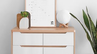 A Kickstarter Project We Love The Minimalists Wall Calendar Visualize Your 2025 [upl. by Sirred417]