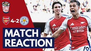 Arsenal 42 Leicester City  MatchReaction LIVE [upl. by Annerol]