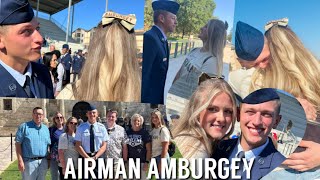 Tapping out our Airman BMT Air Force Graduation 2022  Lackland AFB TX [upl. by Udela]