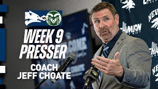 Coach Jeff Choate previews Colorado State game following loss against Hawaii [upl. by Savage135]