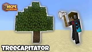 MCPE  Tree Capitator using Commands Tutorial [upl. by Ennybor416]