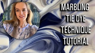 MARBLE TIE DYE TECHNIQUE FOR BEGINNERS [upl. by Nawaj]