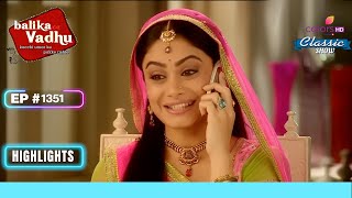 Kalyani ने Anandi को खुशखबरी दी  Balika Vadhu  बालिका वधू  Highlight  Ep 1351 [upl. by Haland583]