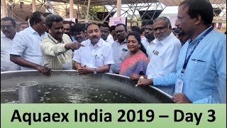 RAS  Day 3 at Aquaex India 2019  KRAVIS AQUA  Recirculating Aquaculture System [upl. by Teillo]