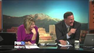 News Anchor has major laughing attack onair [upl. by Vinia]