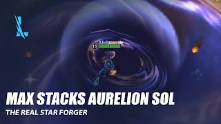 Max Stacks Aurelion Sol  Wild Rift [upl. by Oirretna983]