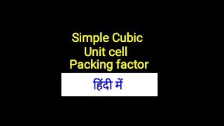 Simple cubic unit cell [upl. by Celie]