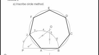 Engineering Graphics  How to Draw a Regular polygon [upl. by Alduino]