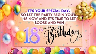 18th Birthday song happy 18th birthday song  Happy Birthday wishes for 18th year  18 birthday [upl. by Eciralc]