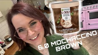 Hair dye colour review garnier good 60 MOCHACCINO BROWN before amp after results [upl. by Treblah819]