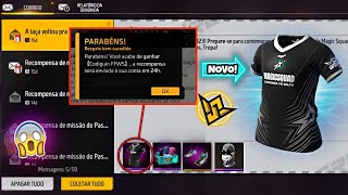 URGENTE NOVO CODIGUIN PEGUE A SUA CAMISA DE TIME DO MUNDIAL ITENS GRÁTIS  NOVIDADES FREE FIRE [upl. by Soalokin]