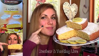 REVIEW E ASSAGGIO IN DIRETTA NOVITA TORTA CAPRESE AL LIMONE SMARTINO collezione oro TASTING LIVE [upl. by Anaeda13]