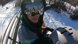 Sneaking into Silver Creek WV and jumped off the lift 2024 szn [upl. by Iborian]