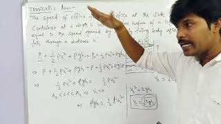 Torricellis law finding speed of efflux through orifice inter physics [upl. by Eignav]