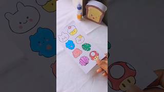 Lets make stickers ❤️🌺tohasartandcrafts youtube youtubeshorts diy stickers making [upl. by Ahsok]