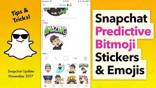 How to Use Search Bitmoji amp Emoji on Snapchat [upl. by Fu]