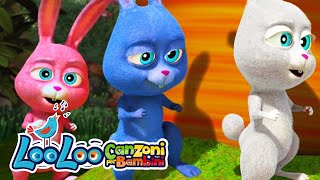 I Tre coniglietti 🐰 Canzoni con animale per bambini di LooLoo [upl. by Tatman999]