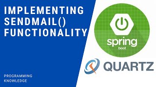 Spring Boot Quartz Scheduler Tutorial 8  Implementing sendMail functionality [upl. by Asus]