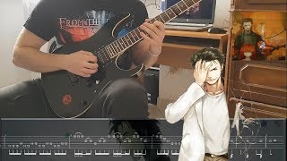 SteinsGate 0  Gate Of Steiner Eri Sasaki GUITAR SOLO  TAB ON SCREEN [upl. by Aicilav53]