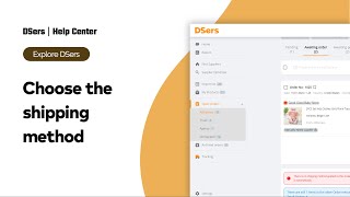 Explore DSers  Choose the shipping method  DSers [upl. by Curcio]