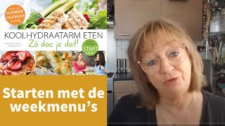 Uitleg starten met de weekmenus [upl. by Hsirt335]