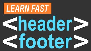 HTML header amp footer Tags Tutorial Semantic Elements Easy Guide for Beginners [upl. by Aneeras]