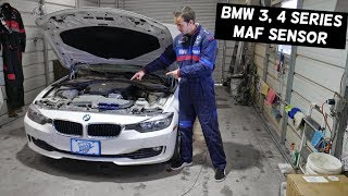 BMW MAF SENSOR LOCATION REPLACEMENT EXPLAINED BMW F30 F31 F32 F33 F34 316i 318i 320i 328i 418i 420i [upl. by Laurella971]