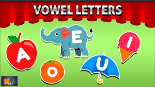 Vowels Letter  Short Vowel Song  Vowel Sounds AEIOU  Kidoos Animation [upl. by Morena]