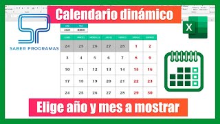 📆 CALENDARIO PERPETUO en Excel sin macros  📅 Calendario dinámico [upl. by Elraet]