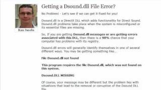 Dsounddll Error Fix  Dsounddllcom [upl. by Marigold]