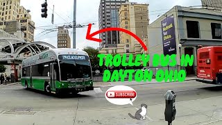 Worlds First Paper Speeding Ticket And Trolley Bus Spotted In Downtown Dayton Ohio [upl. by Chelsey]