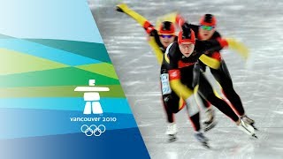 Speed Skating Ladies Team Pursuit Highlight  Vancouver 2010 [upl. by Mohkos]