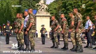 RugbyMania  O Haka francês  The french haka  Le Haka du 14 juillet  rugby [upl. by Yrahk]