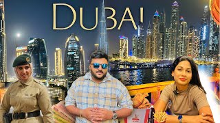 Our First day in Dubai 🇦🇪  Cheap amp Best hotel with view Sim Currency amp Abu Dhabi to Dubai Bus [upl. by Imat560]