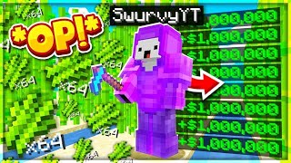 THE INFINITE STARTER MONEY FARM IN SKYBLOCK EASY  18 120 Minecraft Skyblock Serve [upl. by Tia704]