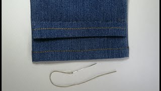 Jeans schnell und original ohne Nähmaschine von Hand kürzen [upl. by Jasun]