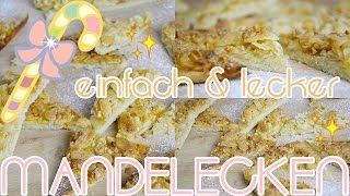 MANDELECKEN einfach amp lecker 🎄 PLÄTZCHEN BACKEN 🎅  VERLOSUNG 🎁 ▹ THECAMERONXOXO [upl. by Odracir]