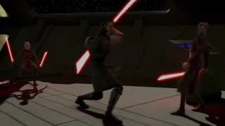 Asajj Ventress and Savage Opress VS Count Dooku SFXDialogue Only [upl. by Adnoryt640]