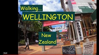 Walking the streets of WELLINGTON NEW ZEALAND with GoPro7 Camera [upl. by Gombosi]