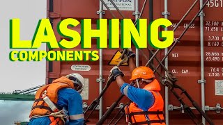 LASHING COMPONENTS  CONTAINER SHIP EXPERIENCE [upl. by Nuawaj]