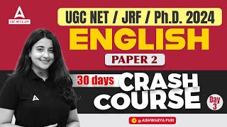 UGC NET English Literature Crash Course 3  English Literature by Aishwarya Puri [upl. by Netsirc497]