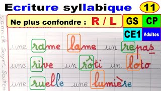 Cahier d’écriture  r  l à ne pas confondre gs cp ce1 ce2 11 [upl. by Yetac]