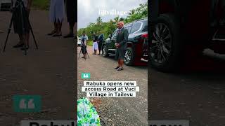 Rabuka opens new access Road at Vuci Village in Tailevu  16102024 [upl. by Gwenette515]