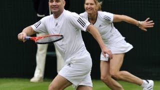 Steffi Graf Andre Agassi und der Ball HD [upl. by Deroo883]