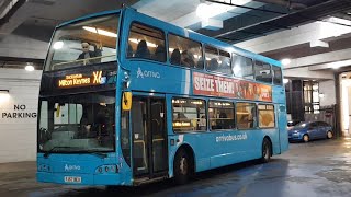 FRV Bus Route X6 Aylesbury  Milton Keynes Arriva Optare Olympus B9TL 4101 YJ57 BEU [upl. by Dimo429]