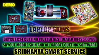 Mobile Skin Cutting Software  Laptop Skin  Demo  GADGETACER LAPTOP [upl. by Adamina605]