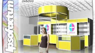 Stands para exposiciones [upl. by Kcorb]